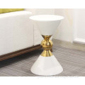 Hourglass End Table with Fibreglass
